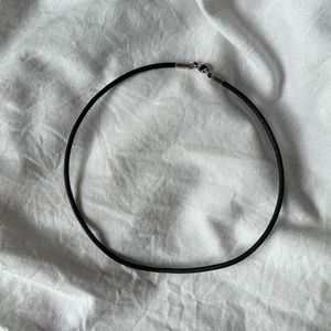 James Avery Black Leather Choker